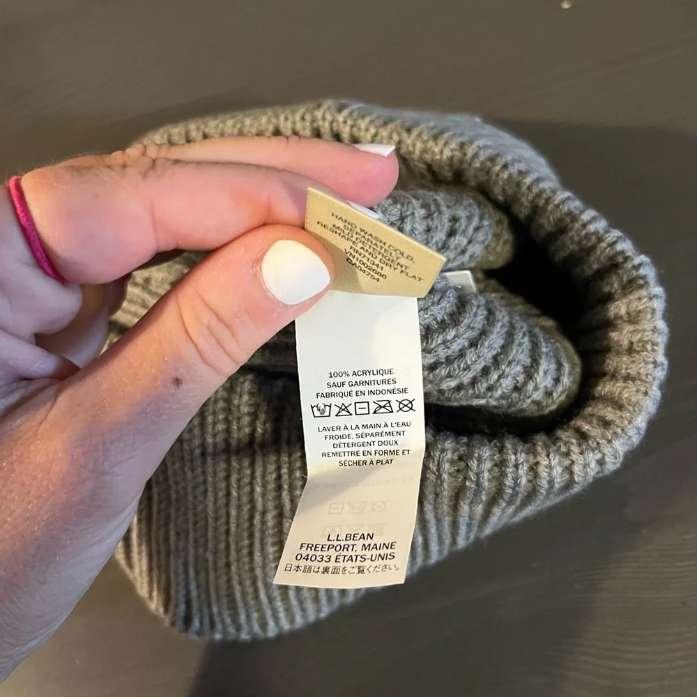 L.L. Bean Wide Cuff Beanie NEW